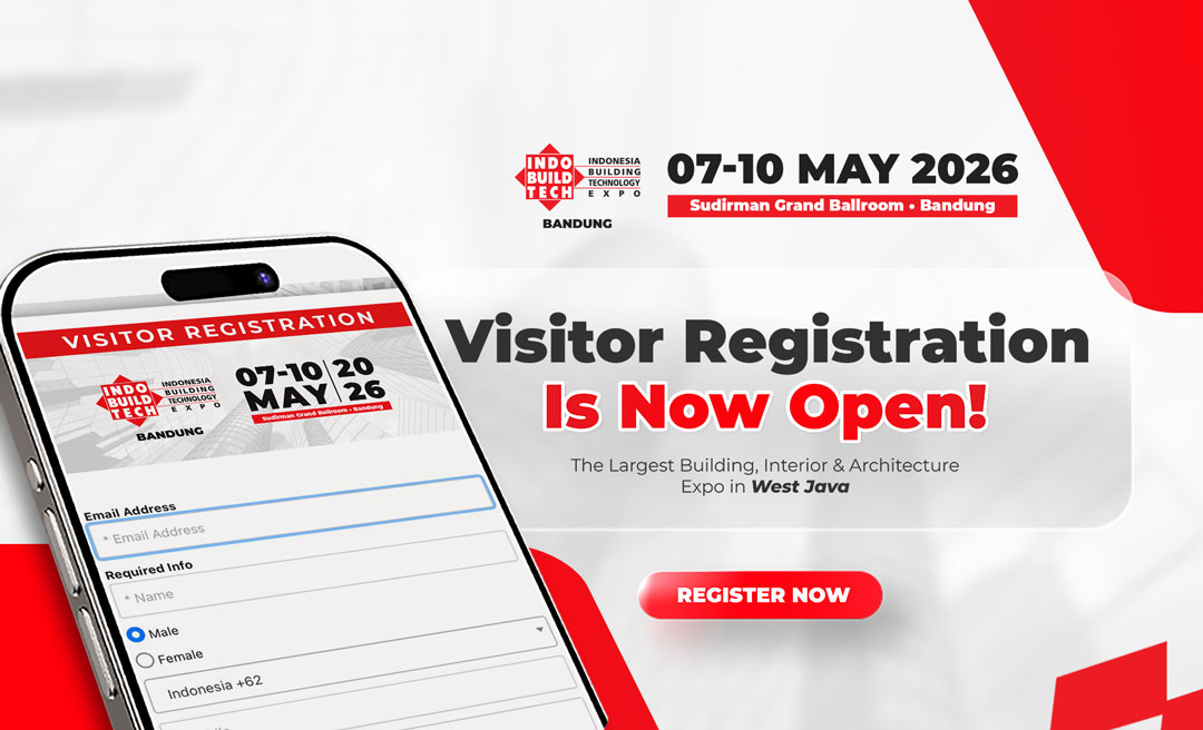 Pameran Bangunan, Interior, dan Arsitektur terbesar hadir di Bandung, IndoBuildTech Expo 2026!